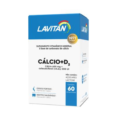 Suplemento Vitamínico Lavitan Cálcio + D3 60 Comprimidos